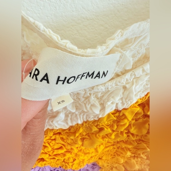 Mara Hoffman multicolor colorblock sleeveless Laura popcorn mini dress XS Rare - Picture 7 of 11